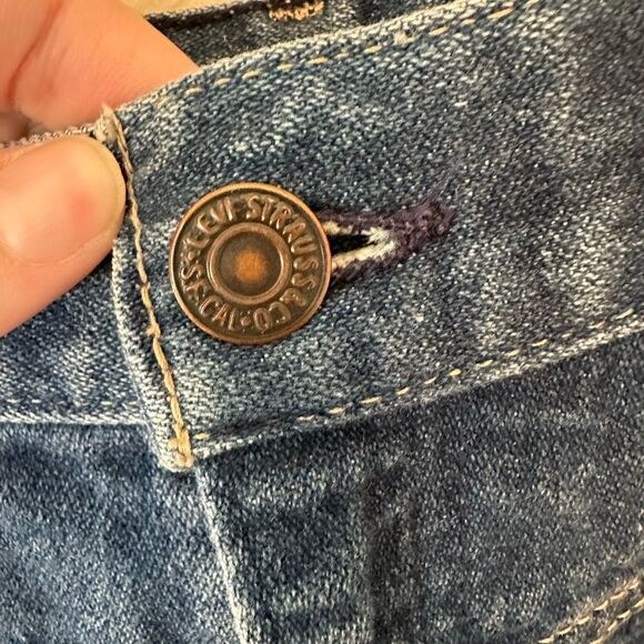 Levi’s Vintage 1985 White Tab High Rise Tapered Leg Pleated Mom Jean Size 13 - Picture 6 of 12